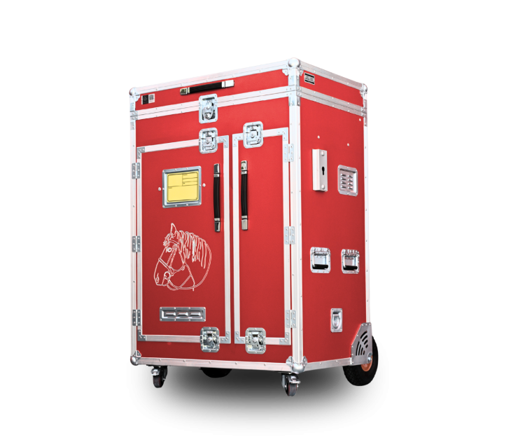 Paka jeździecka Superior Rider - Klasyczna czerwień | Cavlux; Saddle box Superior Rider - Cherry Red | Cavlux; Sattelschrank Superior Rider - Klassisches Rot | Cavlux