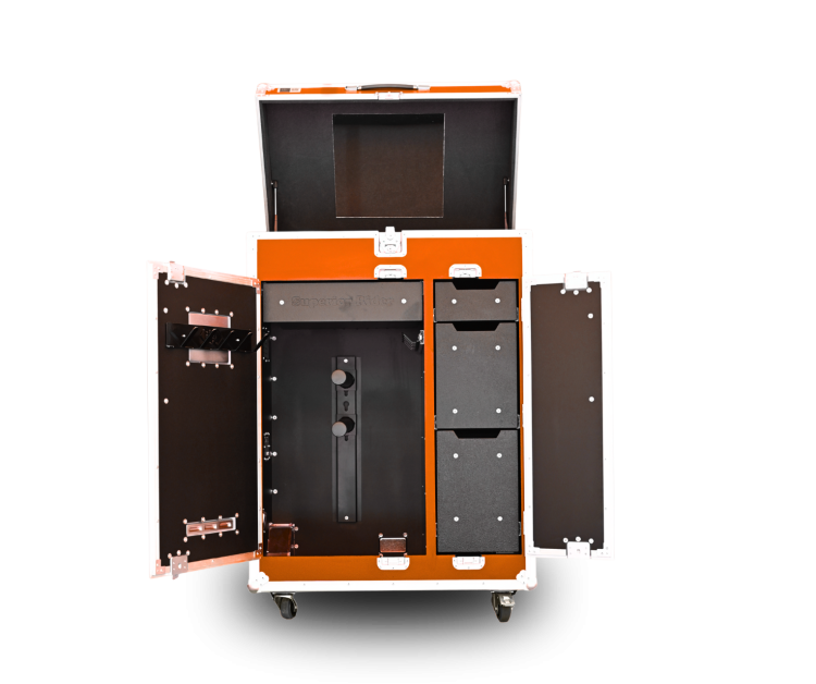 Paka jeździecka Superior Rider - Owocowy pomarańcz | Cavlux; Saddle box Superior Rider - Mango Twist | Cavlux; Sattelschrank Superior Rider - Mango-Orange | Cavlux