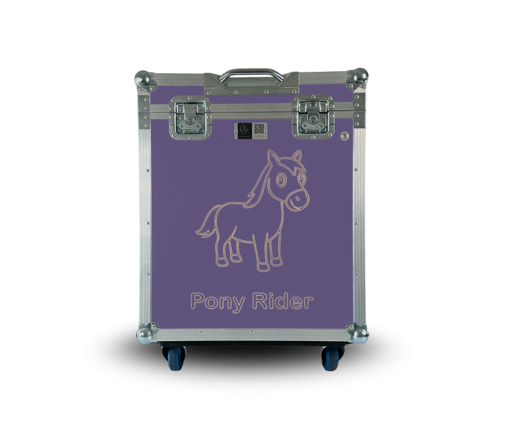 Paka jeździecka Pony Rider - Lawendowy fiolet | Cavlux;  Saddle box Pony Rider - Lavender Purple | Cavlux; Sattelschrank Pony Rider- Lavendelviolett | Cavlux