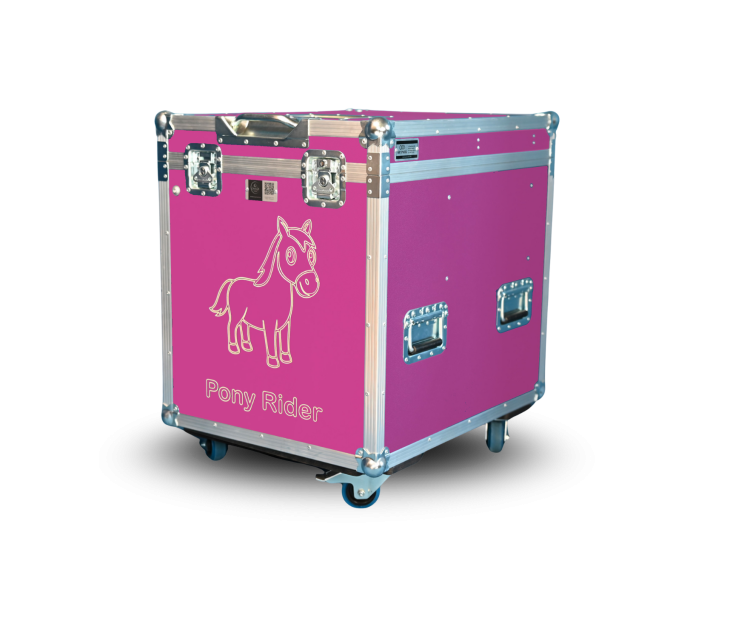 Paka jeździecka Pony Rider - Radosny róż | Cavlux; Saddle box Pony Rider - Pink Blossom | Cavlux; Sattelschrank Pony Rider - Rosenrosa | Cavlux