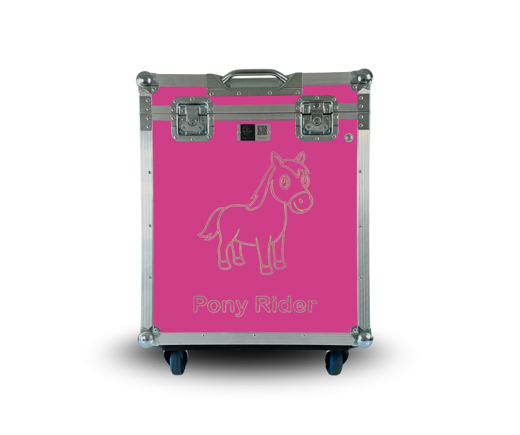 Paka jeździecka Pony Rider - Radosny róż | Cavlux; Saddle box Pony Rider - Pink Blossom | Cavlux; Sattelschrank Pony Rider - Rosenrosa | Cavlux