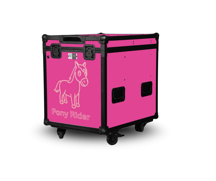 Paka jeździecka Pony Rider - Radosny róż | Cavlux; Saddle box Pony Rider - Pink Blossom | Cavlux; Sattelschrank Pony Rider - Rosenrosa | Cavlux