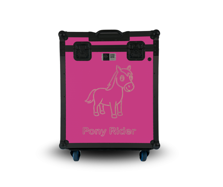 Paka jeździecka Pony Rider - Radosny róż | Cavlux; Saddle box Pony Rider - Pink Blossom | Cavlux; Sattelschrank Pony Rider - Rosenrosa | Cavlux