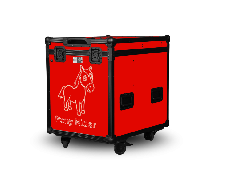 Paka jeździecka Pony Rider - Klasyczna czerwień | Cavlux; Saddle box Pony Rider - Cherry Red | Cavlux; Sattelschrank Pony Rider - Klassisches Rot | Cavlux