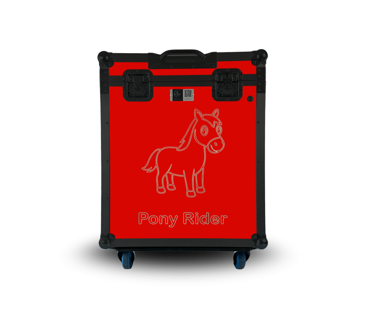 Paka jeździecka Pony Rider - Klasyczna czerwień | Cavlux; Saddle box Pony Rider - Cherry Red | Cavlux; Sattelschrank Pony Rider - Klassisches Rot | Cavlux