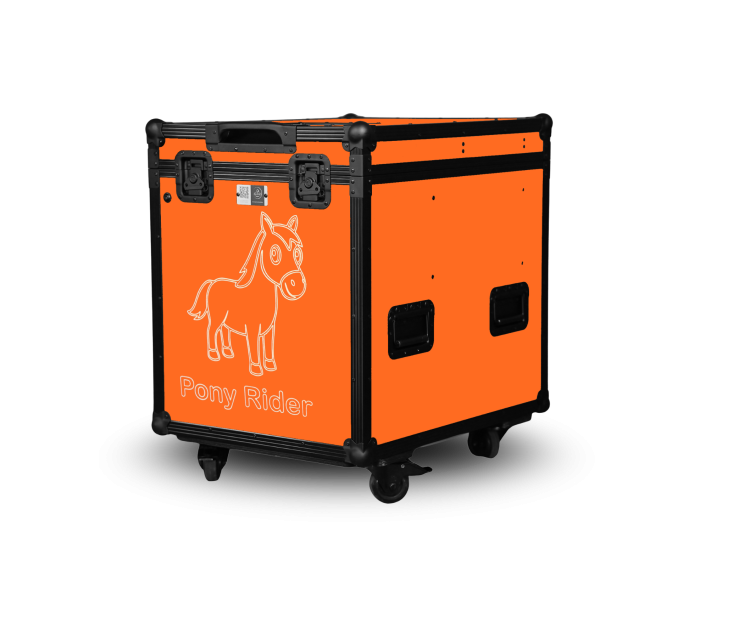 Paka jeździecka Pony Rider - Owocowy pomarańcz | Cavlux; Saddle box Pony Rider - Mango Twist | Cavlux; Sattelschrank Pony Rider - Mango-Orange | Cavlux