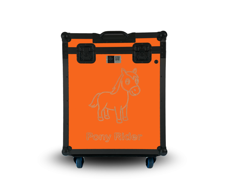 Paka jeździecka Pony Rider - Owocowy pomarańcz | Cavlux; Saddle box Pony Rider - Mango Twist | Cavlux; Sattelschrank Pony Rider - Mango-Orange | Cavlux