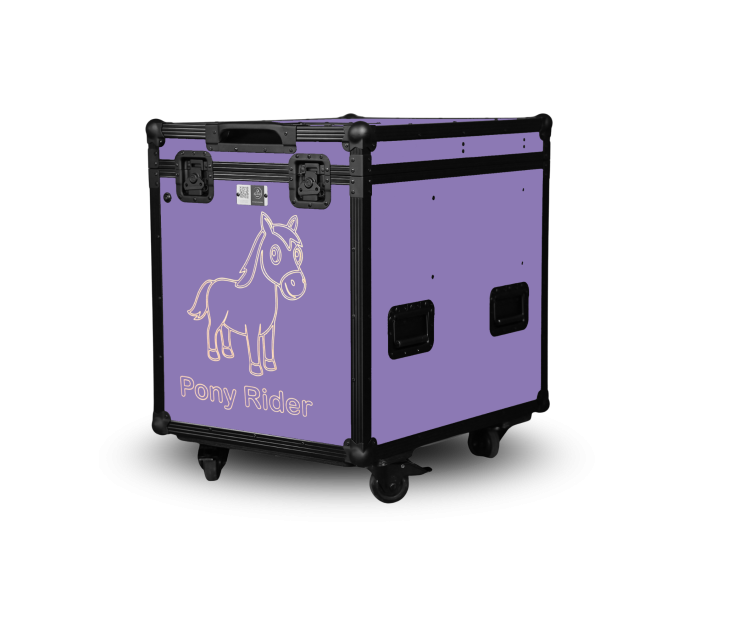 Paka jeździecka Pony Rider - Lawendowy fiolet | Cavlux;  Saddle box Pony Rider - Lavender Purple | Cavlux; Sattelschrank Pony Rider- Lavendelviolett | Cavlux