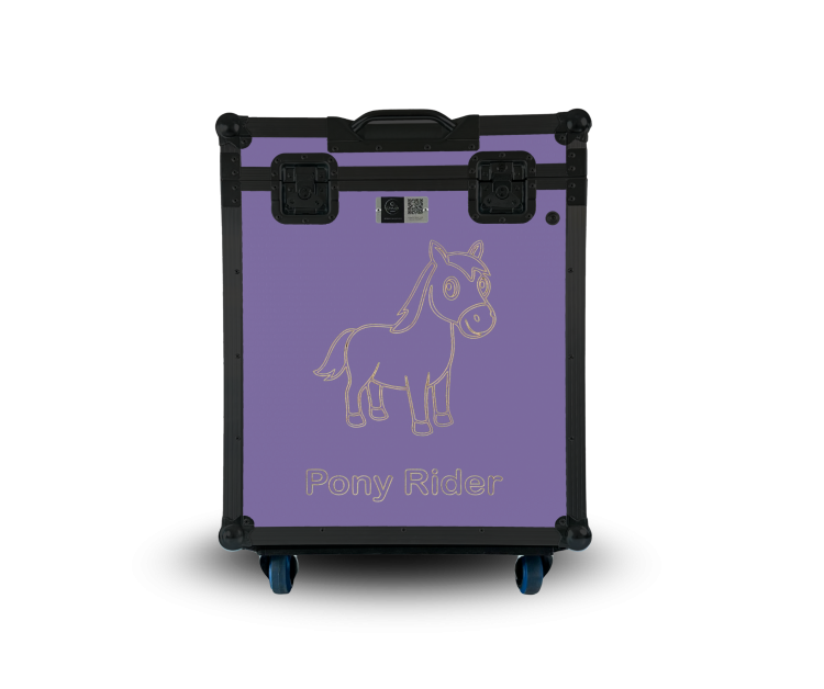 Paka jeździecka Pony Rider - Lawendowy fiolet | Cavlux;  Saddle box Pony Rider - Lavender Purple | Cavlux; Sattelschrank Pony Rider- Lavendelviolett | Cavlux