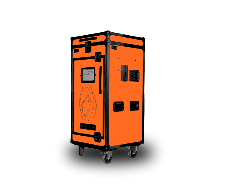 Paka jeździecka Junior Rider - Owocowy pomarańcz | Cavlux; Saddle box Junior Rider - Mango Twist | Cavlux; Sattelschrank Junior Rider - Mango-Orange | Cavlux