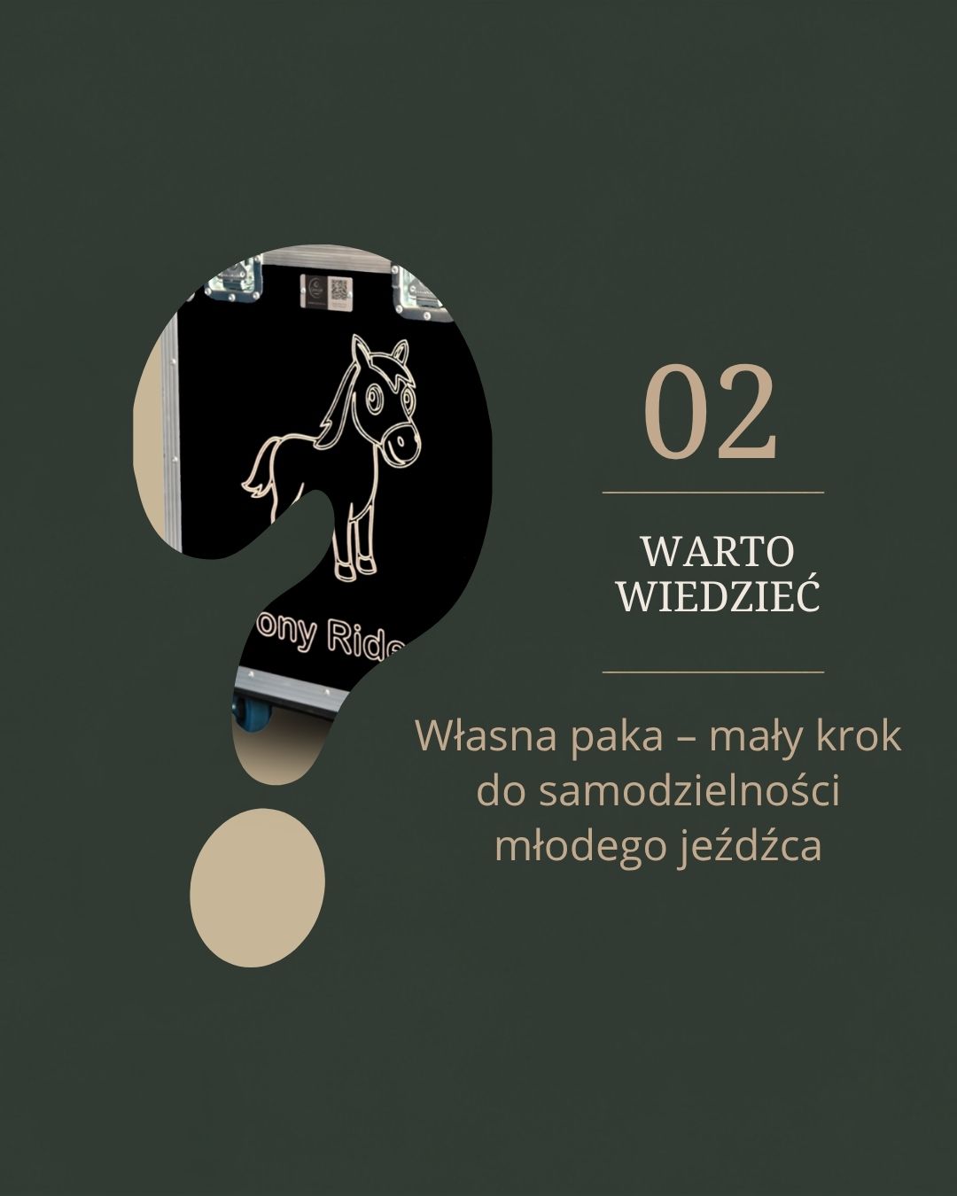 Pierwsza własna paka – mały krok do samodzielności młodego jeźdźca